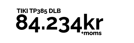 Prislapp TIKI TP385 DLB Maskinsläp